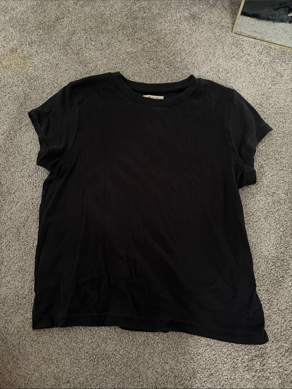 Madewell Black Short Sleeve Crewneck Tee